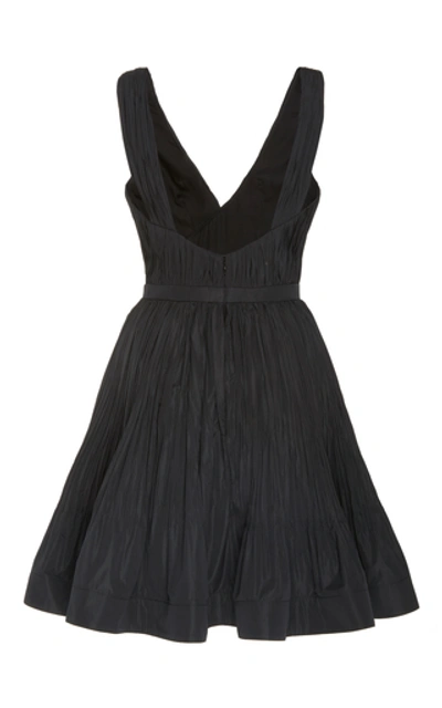 Shop Alexis Marilou Fit-and-flare Crepe Dress In Black