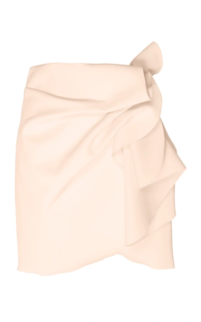Shop Acler Joleen Gathered Mini Skirt In Pink