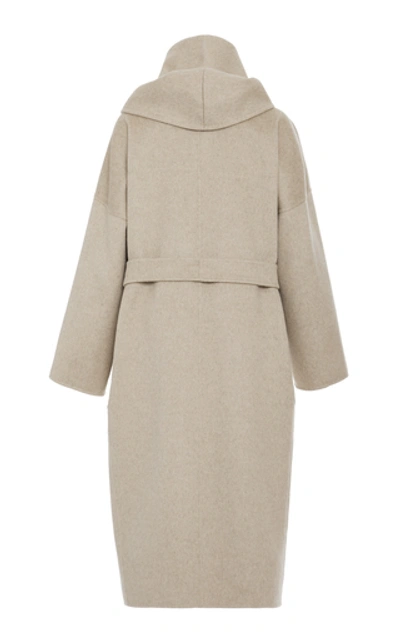 Shop Max Mara Marilyn Belted Cashmere Coat In Tan
