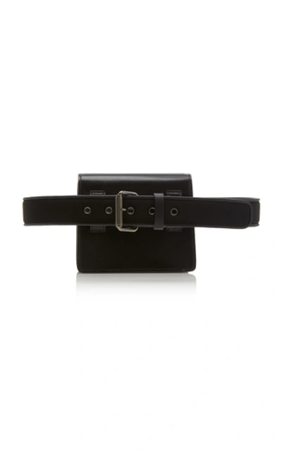 Shop Off-white Twist Jitney 0.7 Belt Bag In Black