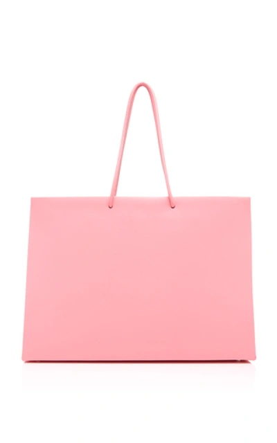 Shop Medea Prima Venti Leather Tote   In Pink