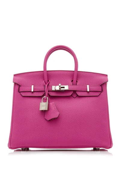 Shop Hermã¨s Vintage By Heritage Auctions Hermès 25cm Magnolia Togo Leather Birkin In Pink