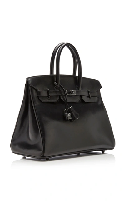 Shop Hermã¨s Vintage By Heritage Auctions Hermès 35cm So Black Calf Box Leather Limited Edition "so Black" Birkin