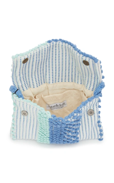 Shop Antonello Suni Crocheted Cotton Shoulder Bag In Multi