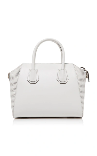 Shop Givenchy Antigona Small Leather Bag In Neutral