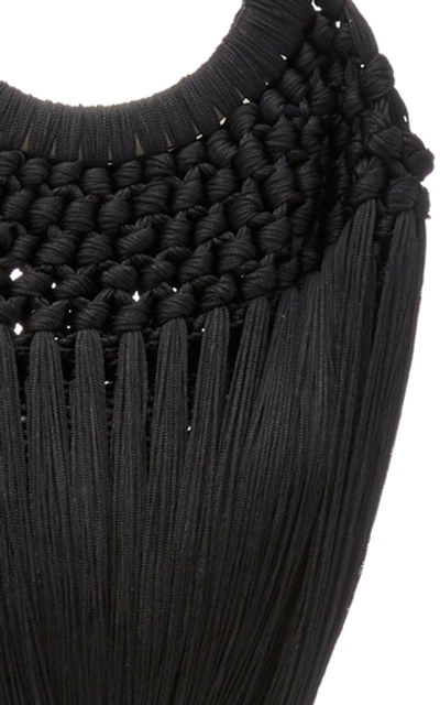 Shop Cult Gaia Angelou Tassel Bag Small In Black