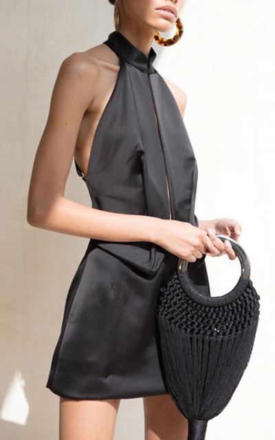 Shop Cult Gaia Angelou Tassel Bag Small In Black