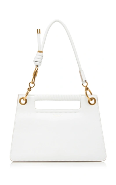 Shop Givenchy Whip Small Knotted Leather Shoulder Bag In White