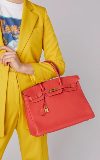 Hermã¨s Vintage By Heritage Auctions Hermès 35cm Rouge Pivoine Togo Leather  Birkin In Red