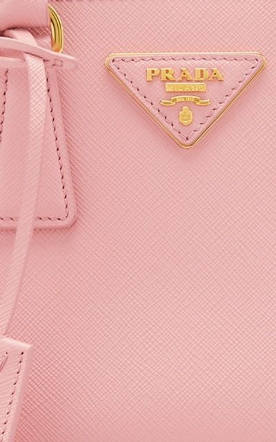 Prada Pink Saffiano Leather Micro Galleria Tote Prada