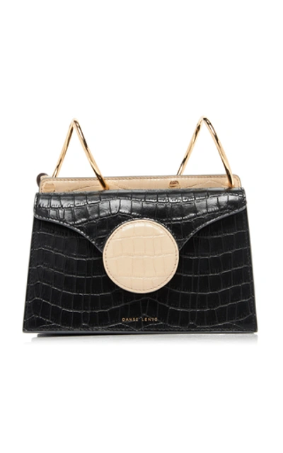 Shop Danse Lente Phoebe Mini Embossed Leather Bag In Black