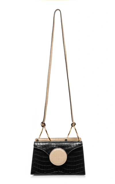 Shop Danse Lente Phoebe Mini Embossed Leather Bag In Black