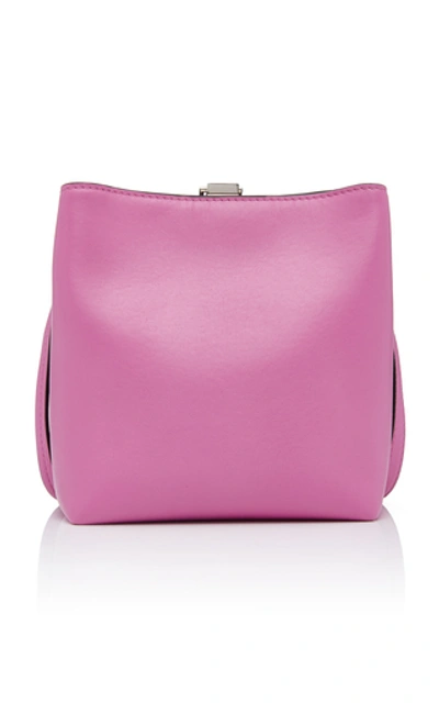 Shop Proenza Schouler Frame Lamb Leather Crossbody Bag In Purple