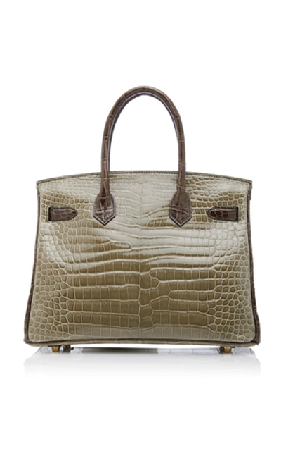 This magnificent Hermès 30 cm Gris Elephant Crocodile Birkin is a true  masterpiece – Only Authentics
