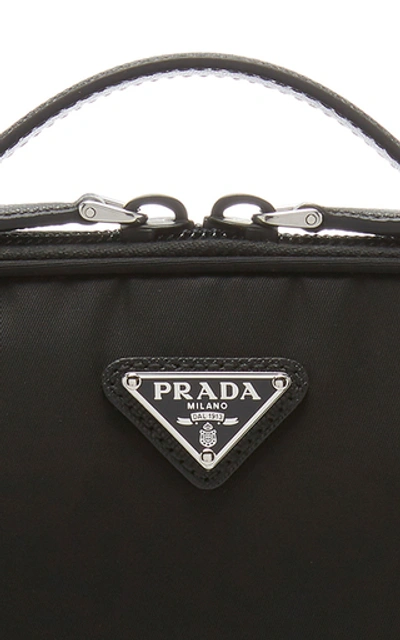 Shop Prada Shell Cosmetics Case In Black