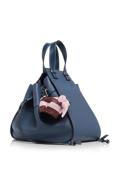 Shop Loewe Hammock Dw Medium Leather Shoulder Bag In Blue