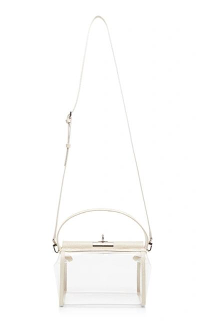 Shop Gu De Water Leather-trimmed Pvc Bag In White