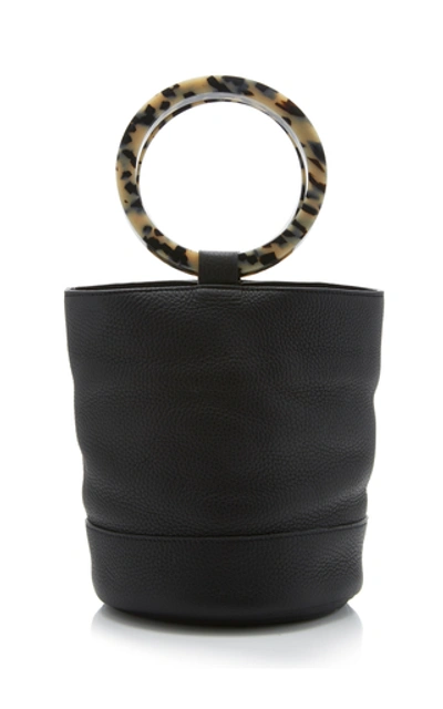 Shop Simon Miller Bonsai 20 Leather Bucket Bag In Black