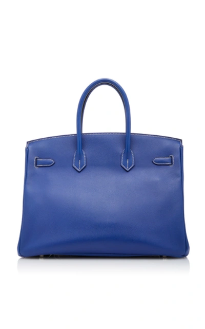 Shop Hermã¨s Vintage By Heritage Auctions Hermès 35cm Blue Electric Epsom Leather Candy Birkin