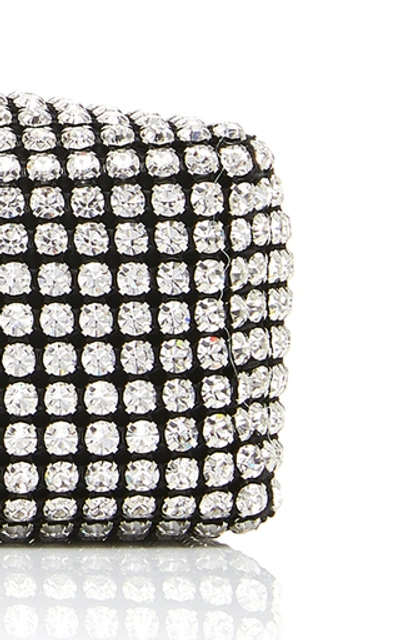 Shop Alexander Wang Embellished Leather Clutch In White