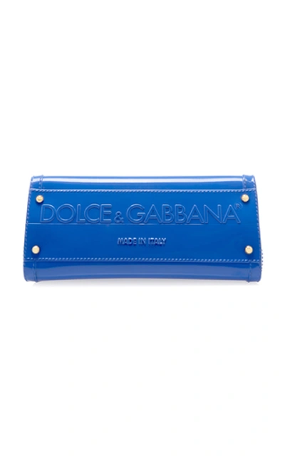 Shop Dolce & Gabbana Sicily Pvc Tote In Blue