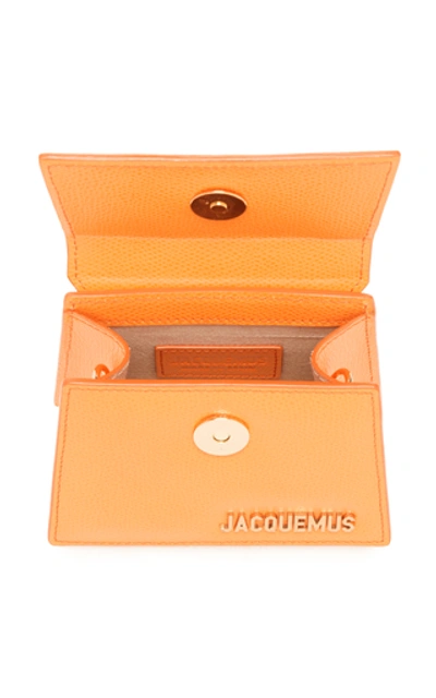 Shop Jacquemus Le Chiquito Mini Leather Bag In Orange