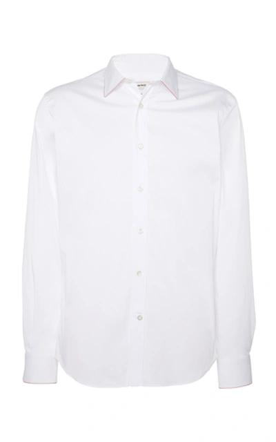 Shop Alexander Mcqueen Cotton-poplin Shirt In White
