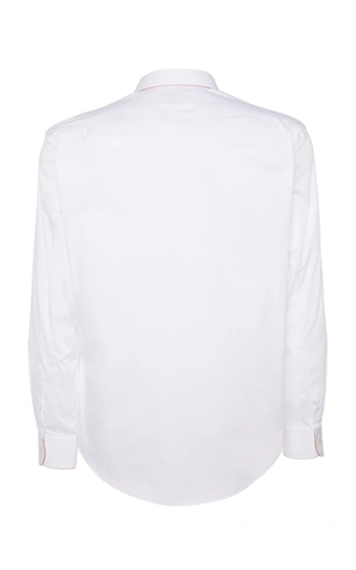Shop Alexander Mcqueen Cotton-poplin Shirt In White