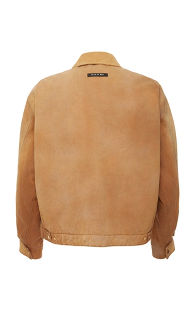 Shop Fear Of God Canvas Work Jacket In Brown