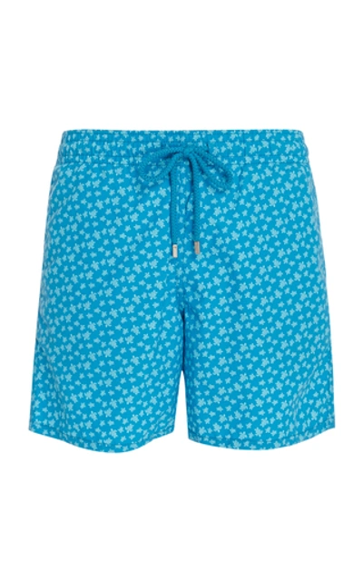 Shop Vilebrequin Moorea Turtle-print Swim Shorts