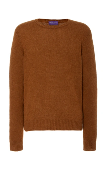 Shop Ralph Lauren Cashmere Silk Sweater In Brown