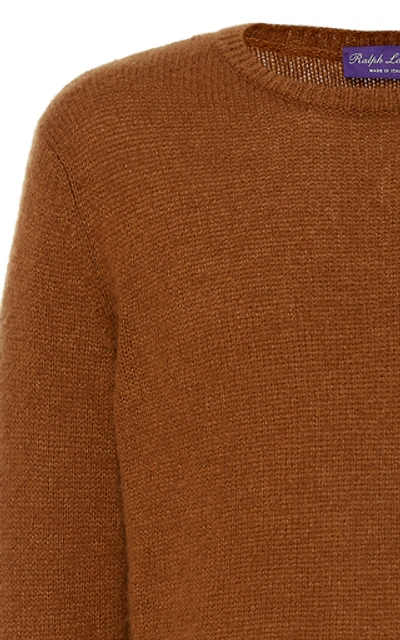 Shop Ralph Lauren Cashmere Silk Sweater In Brown