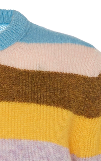 Shop Acne Studios Kai Striped Wool Sweater