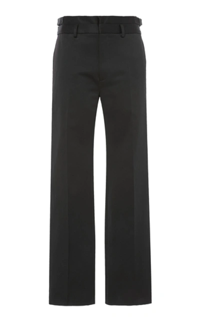 Shop Givenchy Double-belted Shell Pants In Black