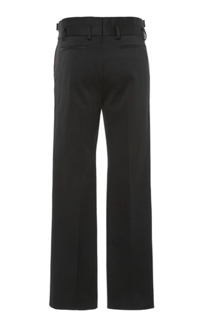 Shop Givenchy Double-belted Shell Pants In Black