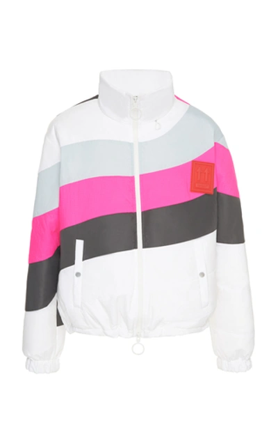 Shop Off-white Striped Shell Coat