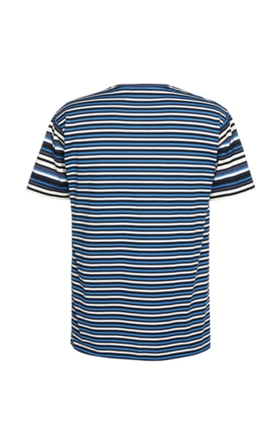 Shop Acne Studios Elvin Appliquéd Striped Cotton-jersey T-shirt