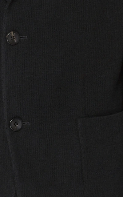 Shop Boglioli K-jacket Slim-fit Wool Knit Blazer In Black