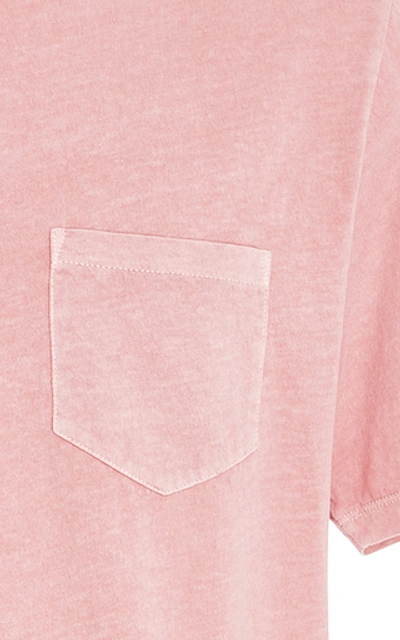 Shop Frame Cotton-jersey T-shirt In Pink