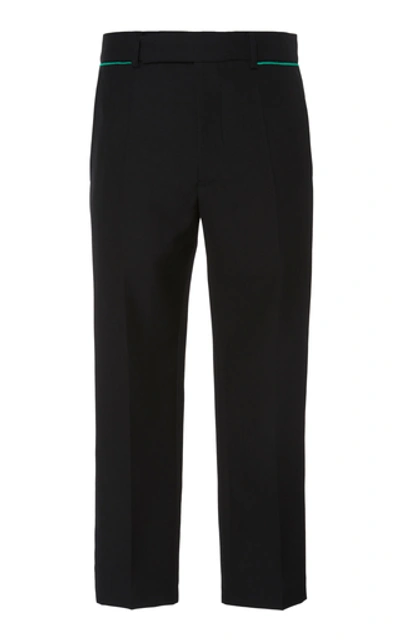 Shop Haider Ackermann Embroidered Wool Trousers In Black