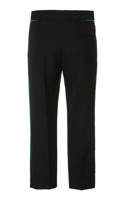 Shop Haider Ackermann Embroidered Wool Trousers In Black