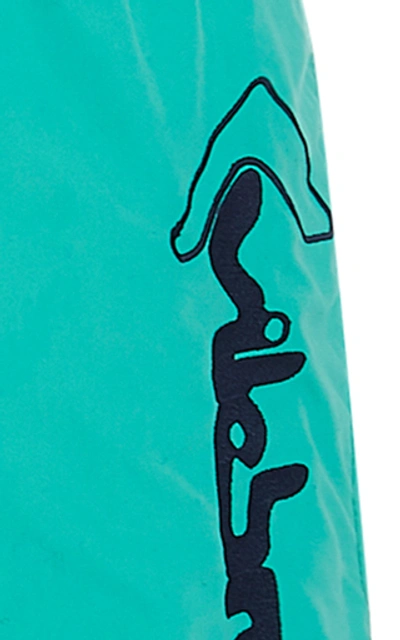 Shop Vilebrequin Logo-embroidered Swim Shorts In Blue