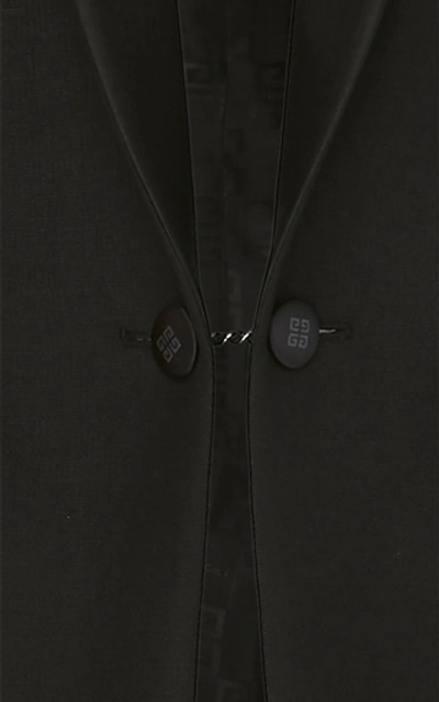 Shop Givenchy Satin-trimmed Jacket In Black