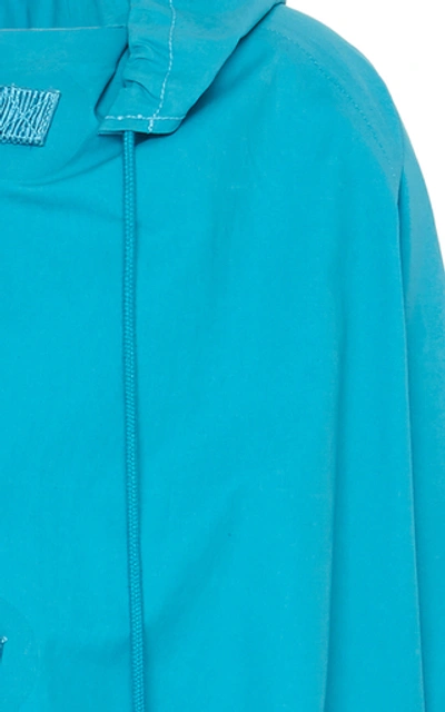 Shop Lanvin Drawstring Coat In Blue