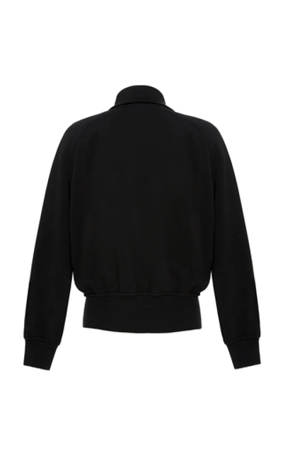 Shop Haider Ackermann Embroidered Cotton Sweater  In Black