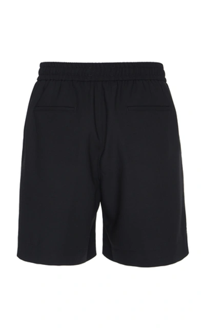 Shop Ami Alexandre Mattiussi Wool Bermuda Shorts In Black