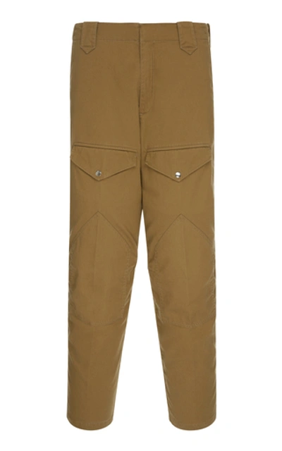Shop Givenchy Cotton-twill Slim-fit Cargo Pants In Green
