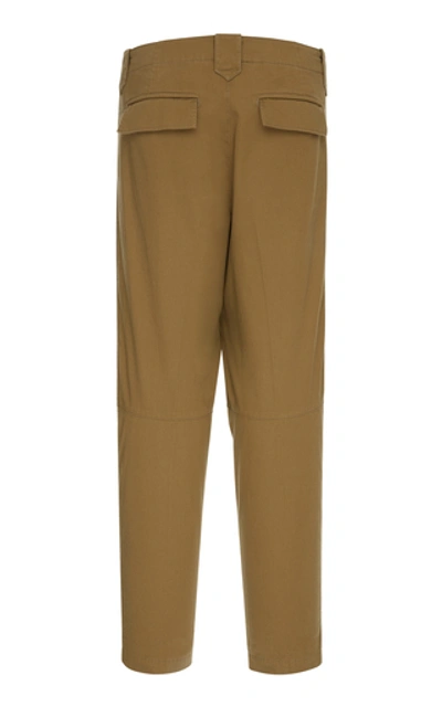 Shop Givenchy Cotton-twill Slim-fit Cargo Pants In Green
