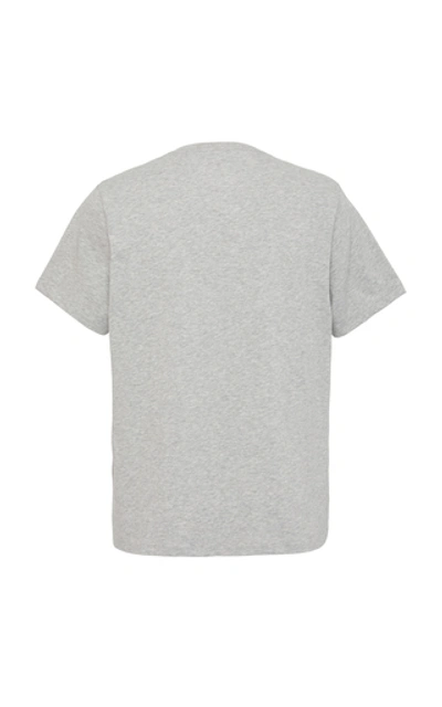 Shop Frame Cotton-jersey T-shirt In Grey