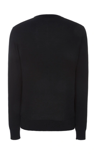 Shop Givenchy Printed Cotton-jersey Sweatshirt In Black